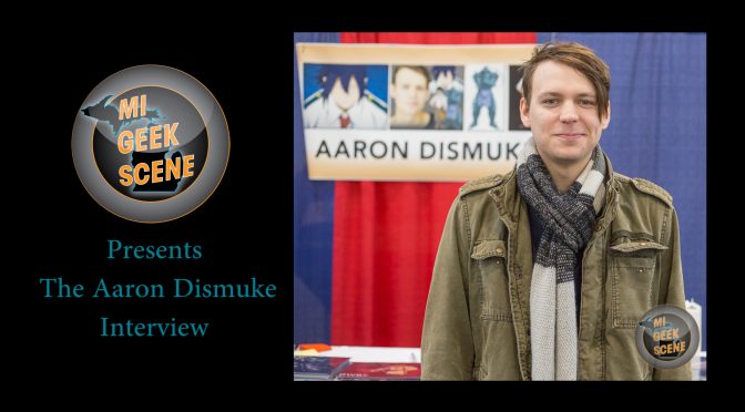 Aaron Dismuke (Dr. Stone) at the Grand Rapids Comic Con 2019